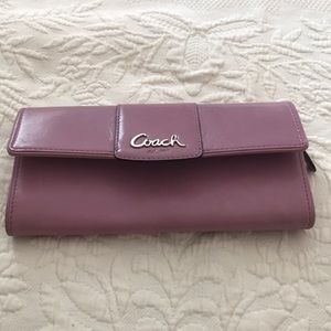 Coach full size wallet, lilac